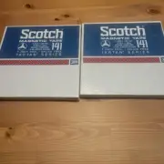 Vintage Scotch Tartan Series 7" Reel 4 Track Recording Tape 141 (2 Tapes)