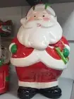 CHRISTMAS XMAS Santa Claus Cookie Jar Home Deocr Ornament Gift
