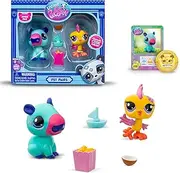 BANDAI BF00525 Littlest Pet Shop 2 Pack Contains 2 LPS Mini 3 Accessories 1 Collector Card and 1 Virtual Code Collectable Toys for Girls and Boys, Pairs Pack