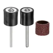 3pcs Sanding Drums Sleeves Set 1/2 Inch Grit 80 Sanding Sandpaper with Mandrel