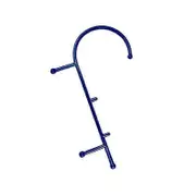 Thera Cane Massager, Trigger Point Massage Tool Handheld Hook Massager for Back, Neck, Legs, and Shoulders Dark Blue