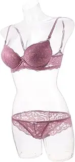 [ANDRESLAD] Bra Underwear Lace Bralette Lace Push up Bralette Suits Bralettes for Women Lace Lady Underwear Womans Bra Lace Kit Bra Lace Underwear Bikinis Pink Cotton