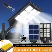 Luz Lamparas 1200W LED Luces Solares Exterior Patio Con Sensor De Movimiento