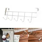 Over Door Metal Hanger Storage Holder Hanging Coat Bag Hat/Towel Rack 5 Hooks US