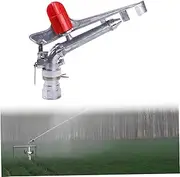 1.5'' Agricultural Irrigation Spray Gun, Water Sprinkler, 360 Rotating Long Range Sprinklers Lawn Sprinkler Large Area Coverage Aluminium Alloy Garden Sprayer for Lawn Yard