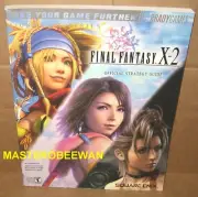 Final Fantasy X-2 Official Guide Book PlayStation 2 PS2 New + 2-Sided Poster