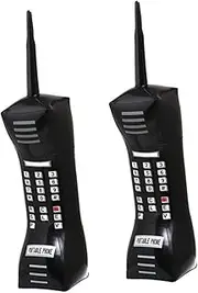 KICHOUSE 2Pcs Inflatable Retro Phone Playthings for Black Party Prop Decorative Simulation Phones for Pretend Play and Stage Performances