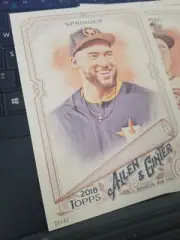 GEORGE SPRINGER 2018 TOPPS ALLEN & GINTER 5x7 #d/49 HOUSTON ASTROS
