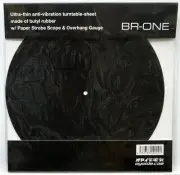 OYAIDE TURN TABLE MAT 1mm THICKNESS BUTYL RUBBER TYPE WITH STROBO SCOPE BR-ONE