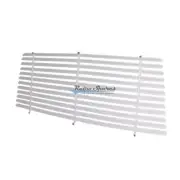 WHITE REAR SMALL VENETIAN BLIND AUTO SHADE FOR VOLKSWAGEN 1950 - 1962 MODEL T (for: Volkswagen)
