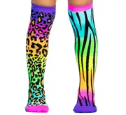 Madmia Socks Ages 6-99 One Size Fits Most - LEOPARD Novelty Socks