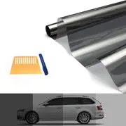 Ozoffer 5% VLT Window Tint Film Black Roll 760mmx7m + Window Tinting Tools Kit Car Home