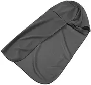 [Gogogmee] Cycling Sun Hat Neck Shade Pcs Long Tail Head Wrap Stretchy Comfortable Breathable Dark Grey