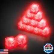 Windy City Novelties 12 pack LED Ice Cubes with Changing Lights (Red)