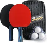 Training Table Tennis/Ping Pong Set - 2 Premium Paddles/Rackets/Bats, 3 Balls and 1 Carrying Case …