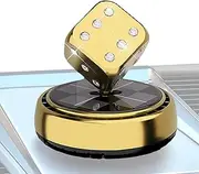 Car Air Freshener Diffuser | Solar Car Air Freshener Rotating,Dice-Shaped Dashboard Odor Removal Ornament for Road Trip Truck Minivan Caravan Sedan