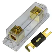 Gold Plated ANL Fuse Holder Voodoo 2/0 1/0 0 gauge no terminals needed (350 Amp