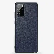 For Samsung Galaxy Note 20 Ultra Case Genuine Leather Slim Protective Cover Blue