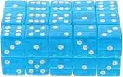 MOLUCKFU 30pcs Acrylic Game Dice Sided Colored Dice Props for Board Games Home Pub Party Entertainment Lightweight and for Family Gatherings