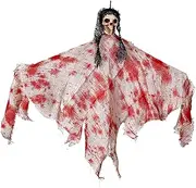 Halloween Flying Ghost, Halloween Skeleton Ghosts, Spooky Halloween Outside Ghosts Decor, Scary Halloween Skeleton Ghosts for Outdoor/Indoor