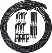WIRE SET ULTRA 350 8MM BLACK, LS UNIVERSAL SET 90,135, STR PLUG ENDS