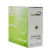 Security Burglar Alarm Cable 22/4 22AWG Unshielded Wire 500ft White 10-Pack