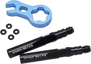 Tire Valve Extender Kit Tube French Valve Stem Extension Aluminium Alloy for Road Bicycle Bike (45mm)