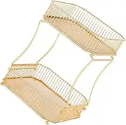 GREENADSCAPE Bathroom Storage Rack Hooks 2-Tier Storage Shelf Storage Shelves Toilet Home Organization Rack for Toiletries