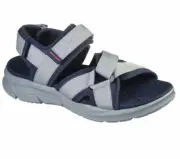 Man Skechers Equalizer 4.0 Sport Casual Sandals 237050 Charcoal Navy Brand New
