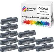 10 Pack Compatible Toner Cartridge Replacement for HP C4092A 92A (2,500 Pages) for HP Laserjet 1100 1100a AiO 1100axiAiO 1100se 1100se AiO 1100xi 3200 3200m 3200se