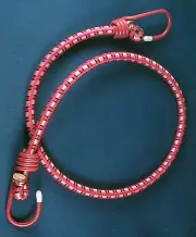 48" COLORED TIE DOWN CORD Elastic Bungee NEW Coated Hooks Heavy Duty Strap Rope