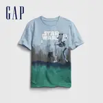 GAP 男童裝 GAP X STAR WARS星際大戰聯名 印花T恤-水洗藍(682096)
