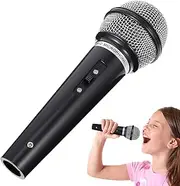 Prop Microphone - Speech Practice Stage Mic Toy Felt Play Mics | Fake Microphone Prop for Adults, Performance Model with Realistic Design, Costume Accessory for Role