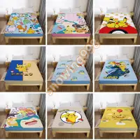 在飛比找蝦皮購物優惠-客製化 日系卡通寶可夢床包 適用兒童床包 席夢思全包防塵床罩