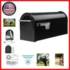 Classic Black Franklin Mailbox: USPS Approved with Timeless Design & Easy Mount