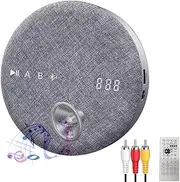 Portable Cd Player, Multifunctional Wireless Bluetooth USB Audio Player,MP3 High-Fidelity Speaker,Portable DVD/CD Player, Support AUX/USB, for Home/Travel, Learning and Entertainment Gray