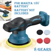 8 Gear Cordless Electric Car Buffer Polisher for Makita Battery Orbital Polisher