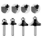 1/4 Inch Shank Roundover Edging Router Bit Set Woodworking Cutter Tools