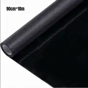 OZNALA 90*1000cm Blackout Static Cling Window Glass Film Privacy Protection To Block Sun Decor (Black)