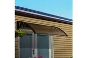 Instahut Window Door Awning 1mx1m Brown