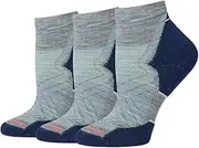 [Smartwool] Women's Run Targeted Cushion Ankle Socks Multipack