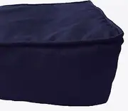 Box Cushion Cover- Square Patio Seat Chair Indoor Cushion Cover Polyester Navy Blue 20" Length x 20" Breadth x 5" Thick (50cm x 50 cm x 12cm)