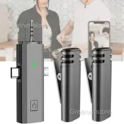 3in1 Wireless Lavalier Microphone For Android iPhone Video Record Live Streaming