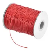 Red 1.2mm Waxed Cord 175 Yard Wax Bead Thread String for Jewelry Make