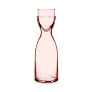 Nude Glass Mr. & Mrs. Large Bedside Water Set, Dusty Rose