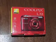 New in Box - Nikon COOLPIX L32 Camera 20.1MP Camera - RED - 018208264827