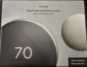 Google Nest Learning Thermostat (4th gen) w/ Temperature Sensor (2nd gen) Silver