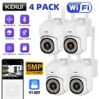 4 Pack Wireless Security Camera System 5MP HD Outdoor Home WiFi Night Vision Cam