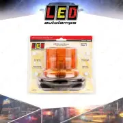 LED Autolamps Amber Emergency Warning Strobe Beacon Light Fixed Mount 19cm Cable