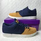 Nike SB Dunk Low Pro PRM Shoes Men’s SZ 11 Midnight Navy Ochre DX6775-400